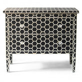Maaya Bone Inlay Chest Sideboard White Honeycomb